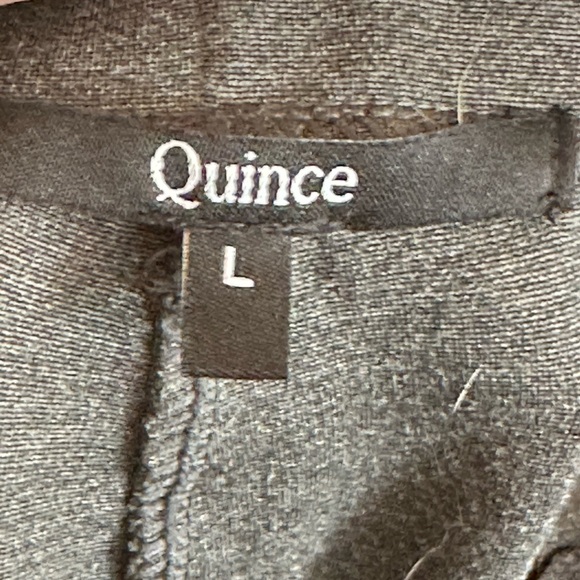Quince Charcoal Grey PullOn Ponte Elastic Waistband Straight Leg Trouser Pants. - Picture 3 of 8